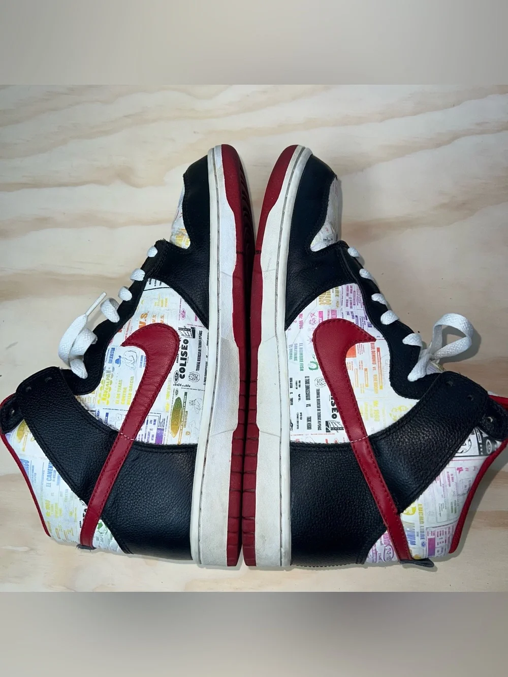 Nike Dunk High Premium Lucha Libre Shoes Mens Size US 10 Black Red
